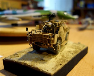Modeler Jerry's 1/48 Jackal. This took first place.