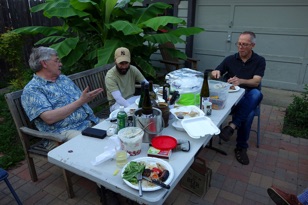 Modeler Bill provided the venue and some food.