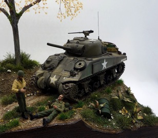 And in 1st place, Modeler Tony's Tamiya 1/48 M4 Sherman