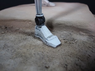 Close up of right foot.