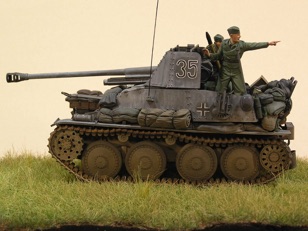 Vehicle painted with Tamiya and Vallejo paints.